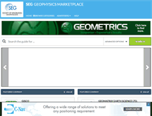 Tablet Screenshot of geophysicsmarketplace.com